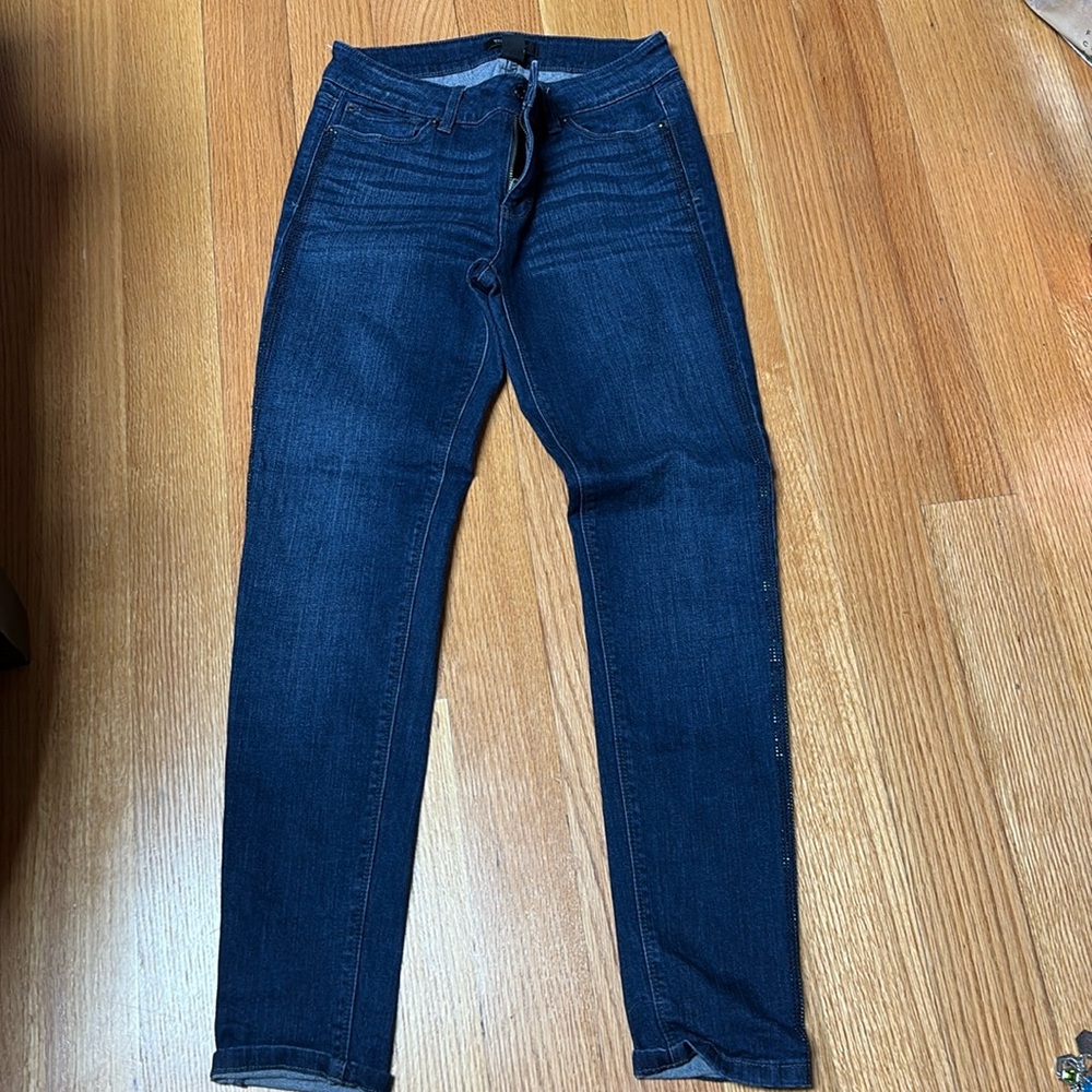 Women’s WHBM tuxedo striped jeans